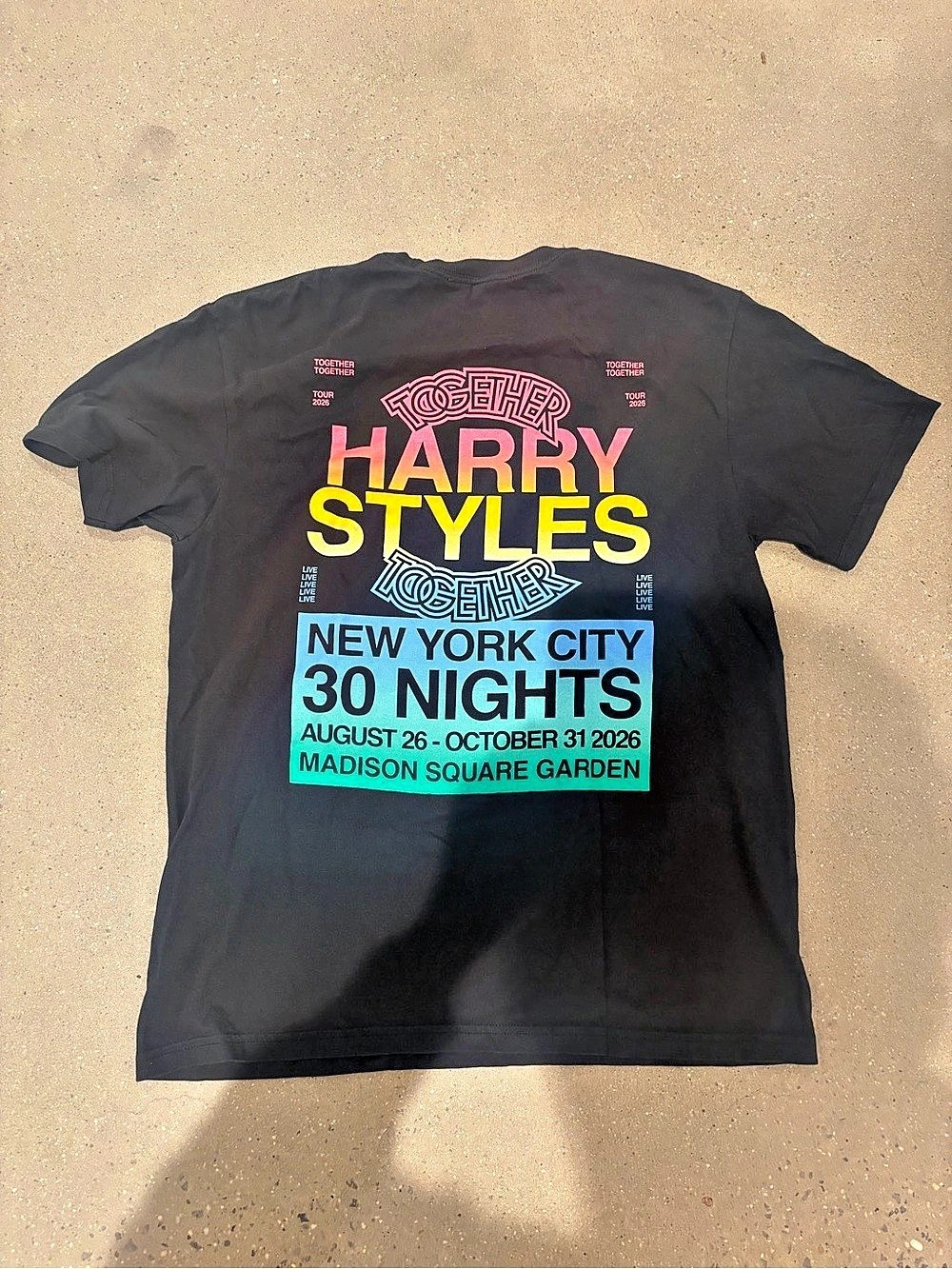 Harry Styles Together Tour New York City 30 Nights Madison Square Garden T-Shirt